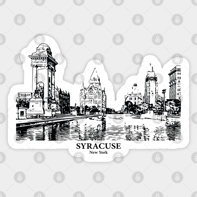 Syracuse - New York Sticker by Lakeric